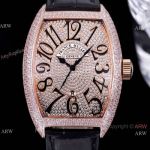 Faux Franck Muller Cintree Curvex Iced Out Face watches Quartz